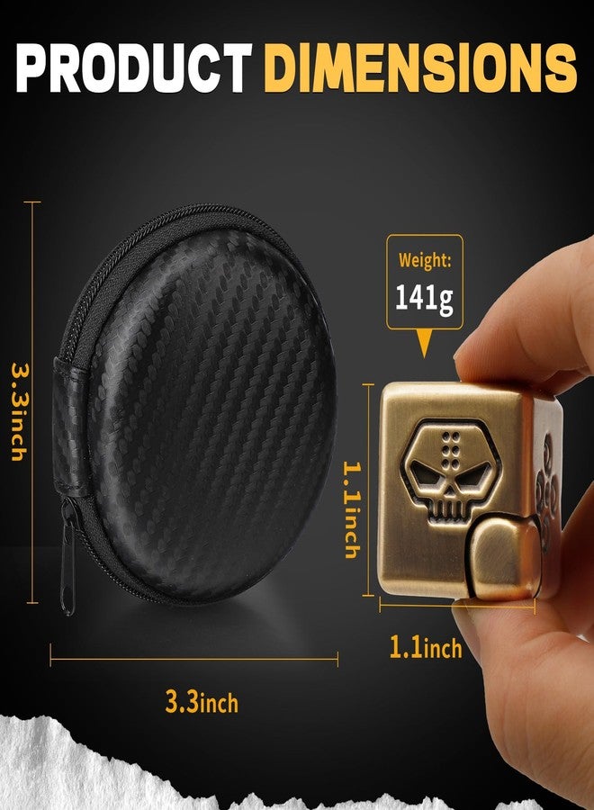 Dilabnba Metal Infinity Cube Fidget Spinner for Kids Adults, 2-in-1 Magnet Dice Fidget Hand Toys Focus Finger Spinning Toy, Stress Relief Hand Spinner for Boys Men, Kinetic Desk Toy for Autism Anti Anxiety - Image 5